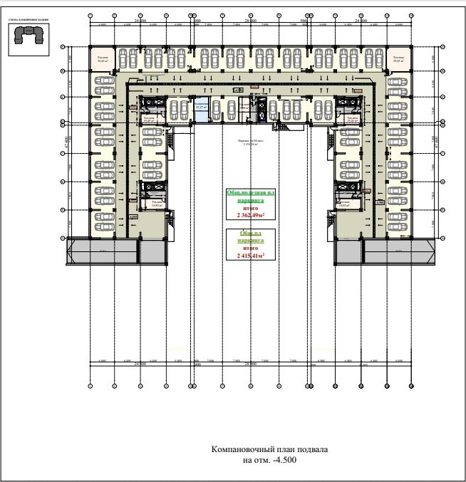 Проектный план квартиры 72 м²